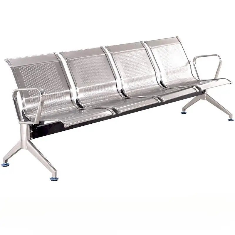 Factory Custom Airport Queuing Waiting Chair 1/2/3/4/5 Seats Stainless Steel Hospital Infusion Bench