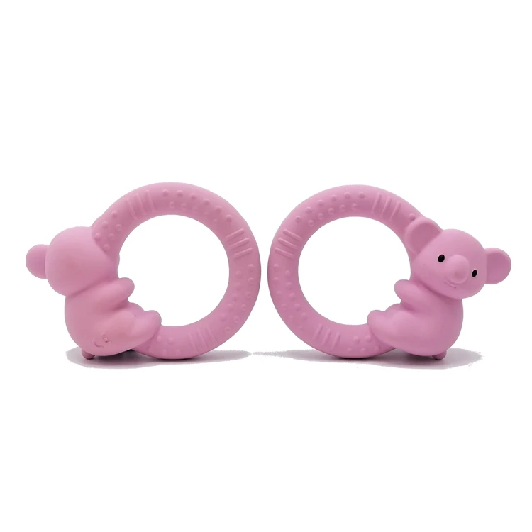 Natural Latex Koala Bracelet Circle Baby Teething Gum Toy