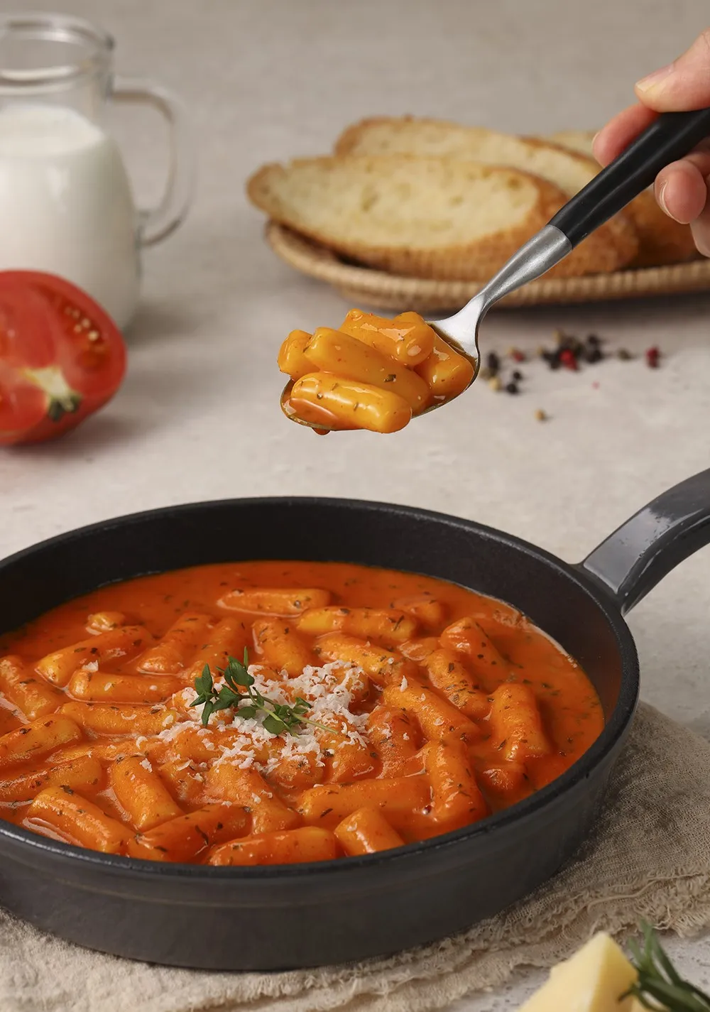 Rose Witch Topokki Original 240g Premium Quality Tteokbokki Halal Spicy Salty Sweet Popular Tasty Korean Food Best Seller 2023