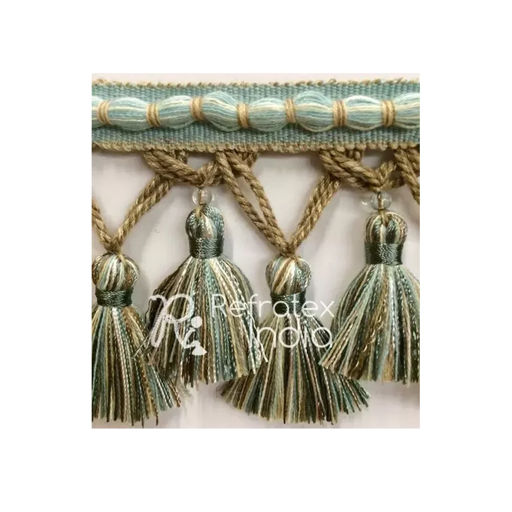 Shiny Yarn Tassel Fringe