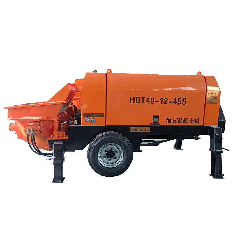 widely used in the civil construction industry concrete pumps with high conveying capacity