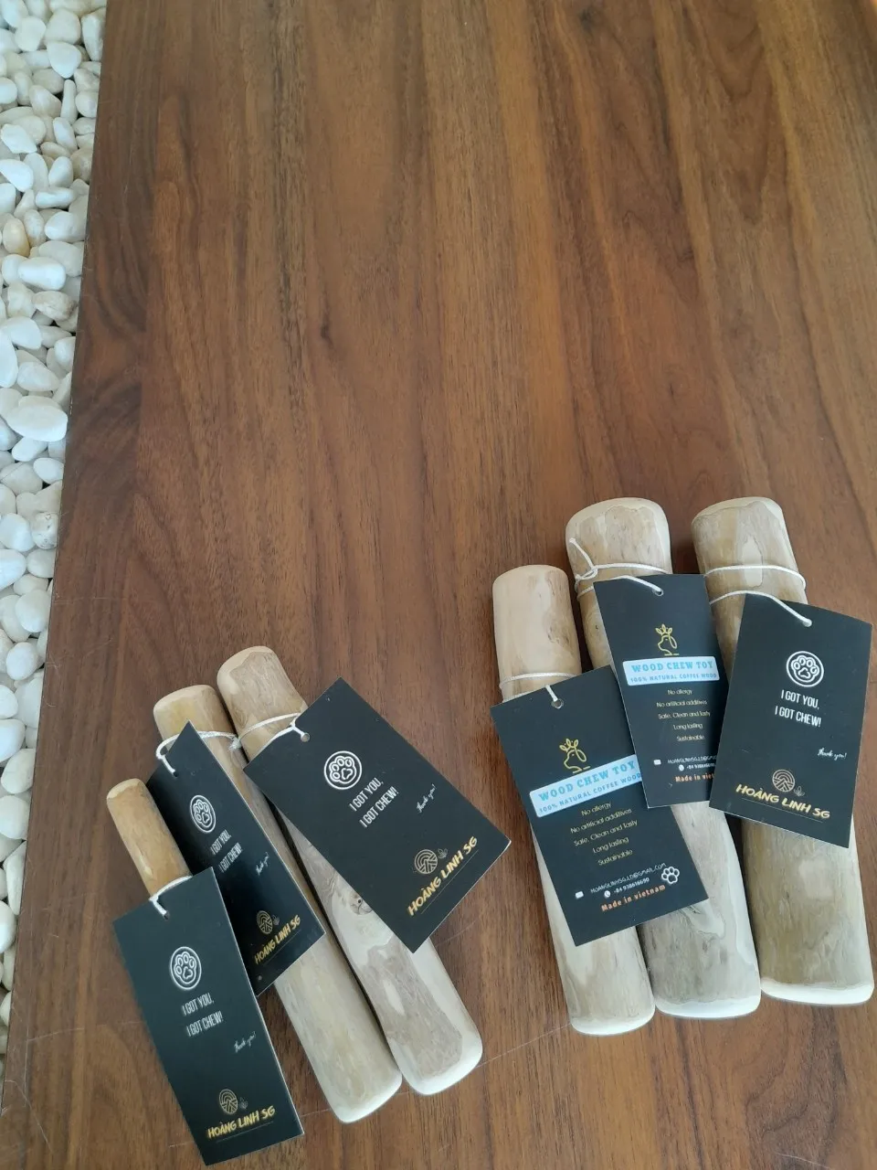 Wholesale 100% Natural Ingredient Zero Caffeine Non-calories Safety Dog Chews Coffee Wood Dog Chew HOANG LINH SG from Vietnam