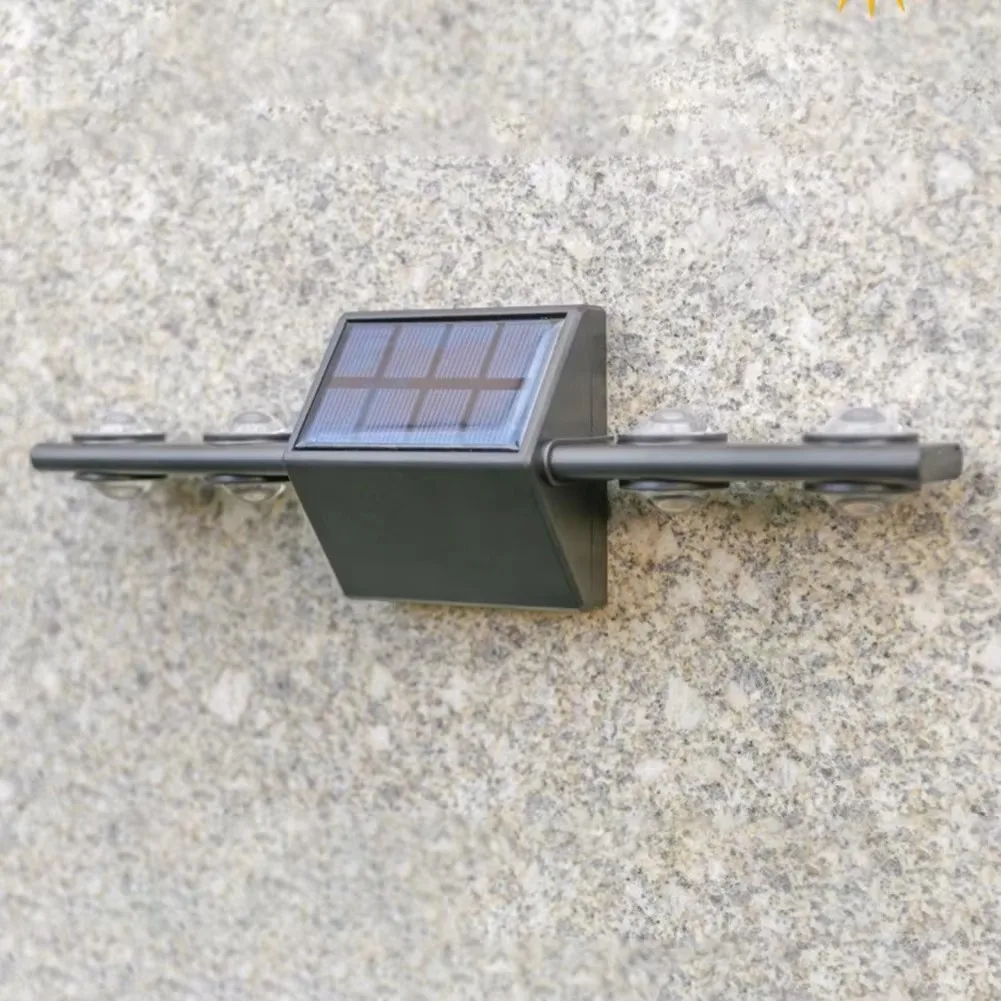 Светодиодный настенный светильник на солнечной батарее наружный водонепроницаемый для балкона вверх и вниз светящийся настенного крыльца