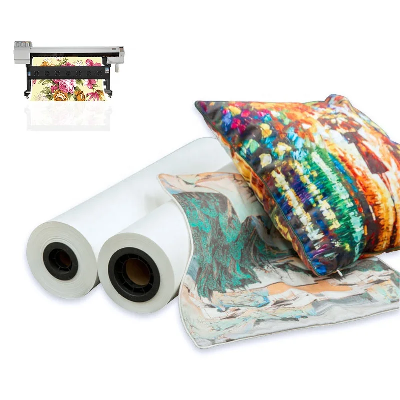 Heat Transfer Sublimation Paper Roll Jumbo Roll Paper 100g/90g Sublimation Paper Roll 100m For Fabric