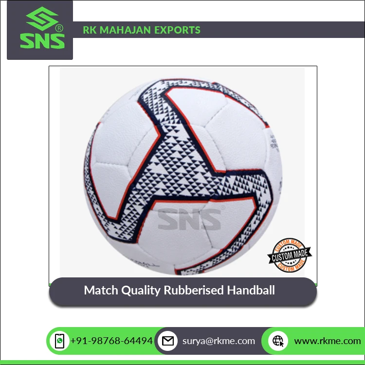 Extra Grip Surface Premium Bladder 32 Panel Design Hand-Stitched Rubberized Match Quality Handball at Competitive Price