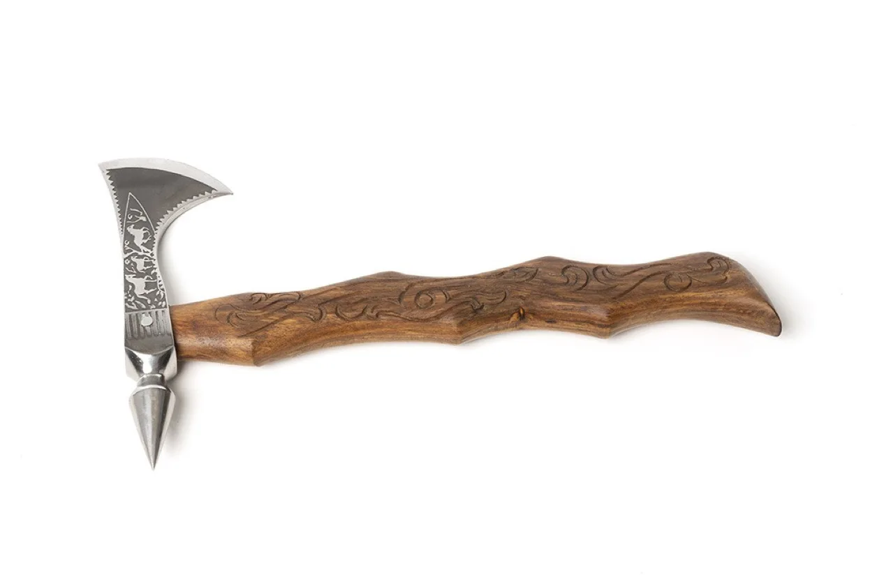 OEM 2022 Latest Model Wholesale Custom Hand Forged Hot Quality Stainless Steel Etching Tomahawk Viking Axe