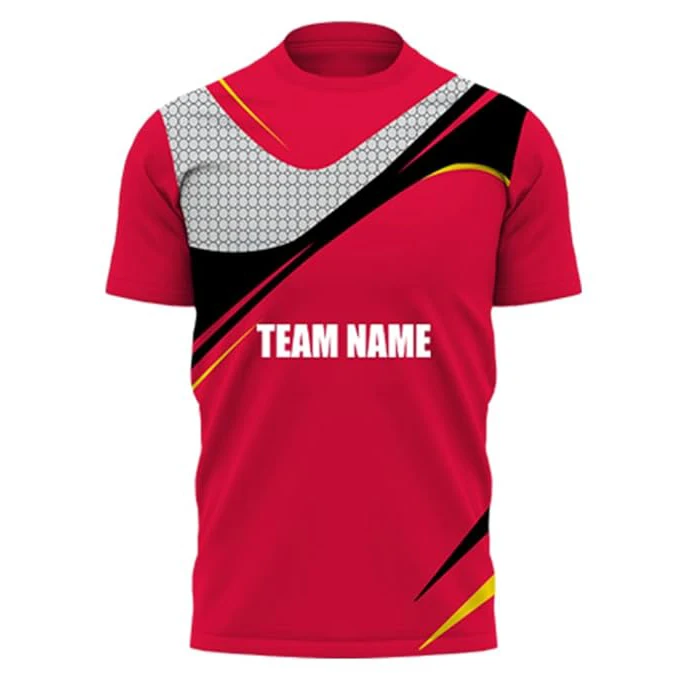 Cricket Sublimation Jersey Polo Collar Sports Jersey Printed Cricket T Shirts With Team Name And Number