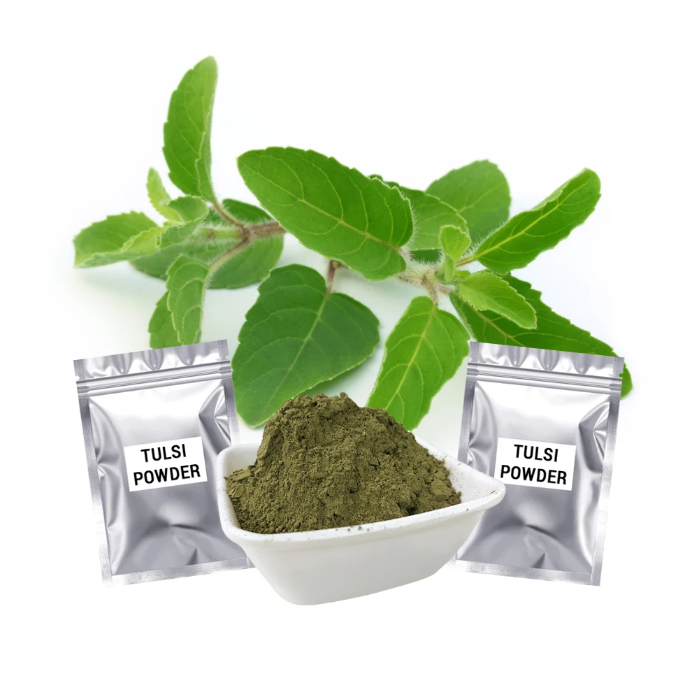 Best Selling Hair Care Products Tulsi Powder Organic Herbs Traditional Ayurvedic Hair Treatment Powder Manufacturer