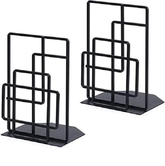 New Arrival Metal  Book Ends For Home  School Library Book Shelf  Office Desk Decorative Book Case