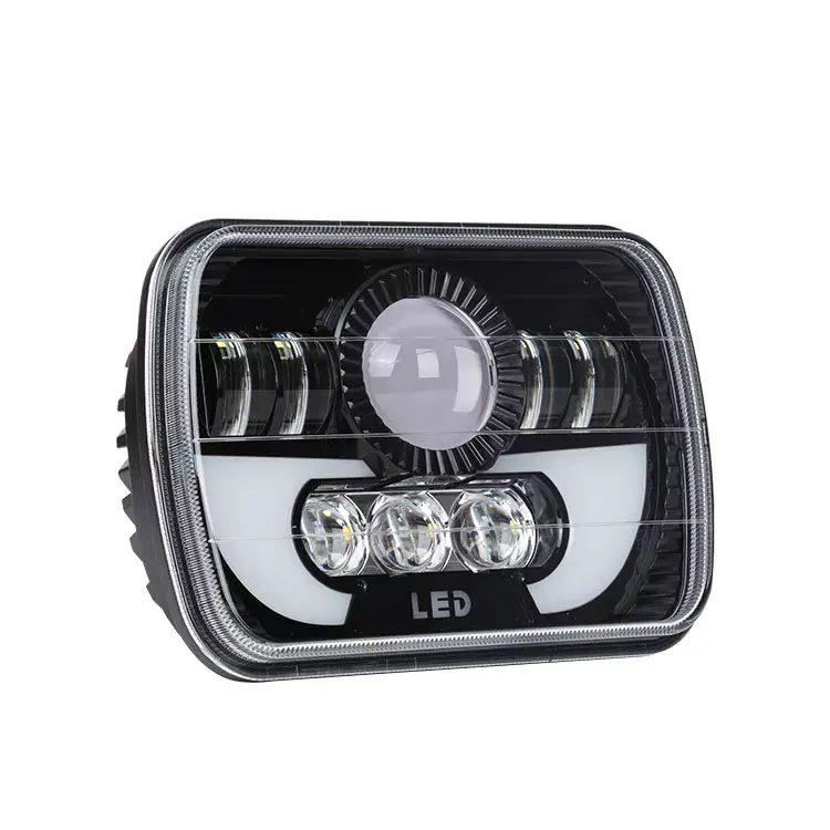 Super Bright car led Square Headlight Turning Signal 5x7 inch Pickup Truck Headlight