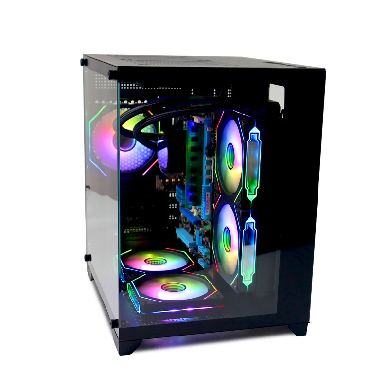 Choiyan Factory Sell Computer Case ATX Mid Towers Argb Computer Gaming Cpu PC Case for Deskshop