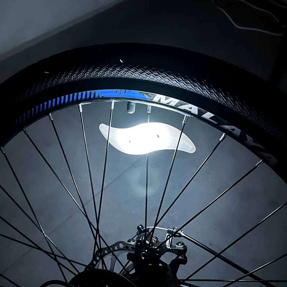 Bicycle Silicon Flashing Led Bike Wheel Lights Bike Portable Wheels Lights Willow Leaf Spoke Lights Cycling Accessories
