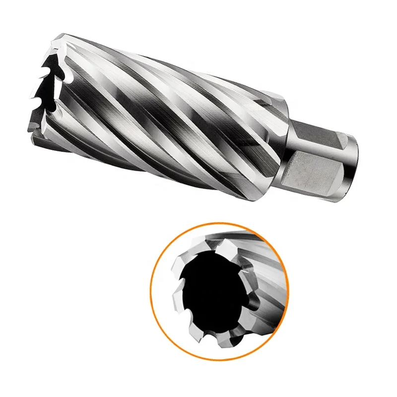 ROKTOOLS Annular Cutter Bit Core Drilling Bit weldon shank Metal Drill Core HSS 12mm