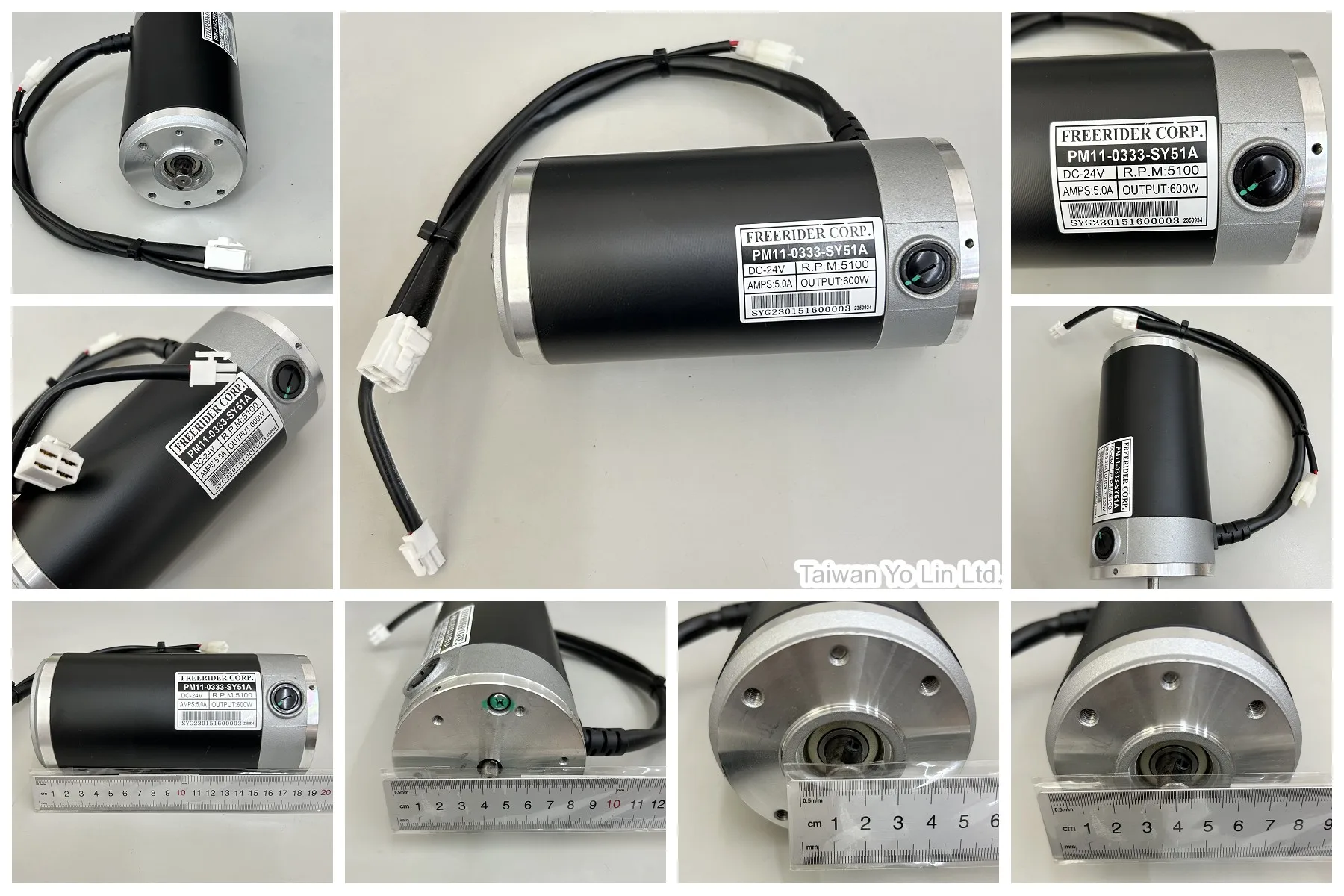 Freerider Motor Engine 2 Pole 600W 5100RPM PM11-0333-SY51A for Kensington S Mobility Scooters