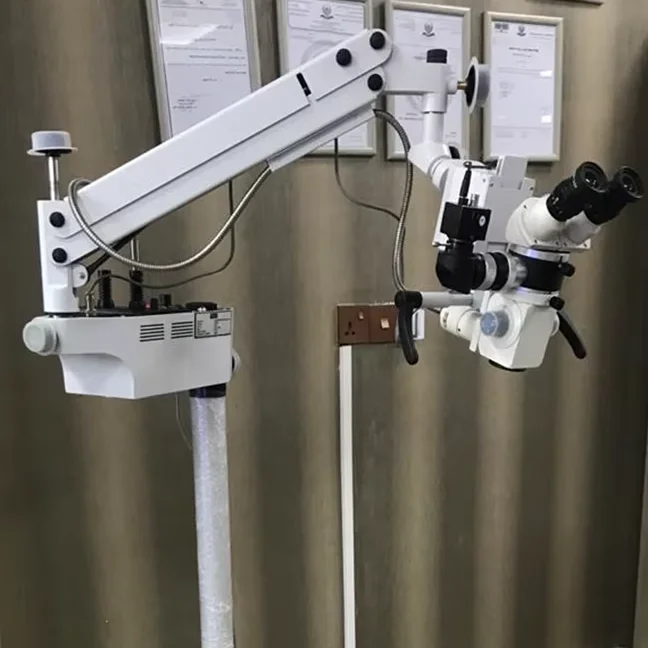 Electric Wet Lab Microscope for Ophthalmology, ENT & Hand Surgeries Educational Purpose Durable Steel Plastic & Metal Materials