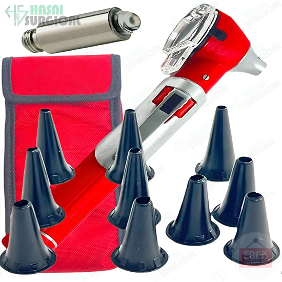 White led bulb light cold light high quality fiber optic otoscope and opthalmoscope examination diagnostic