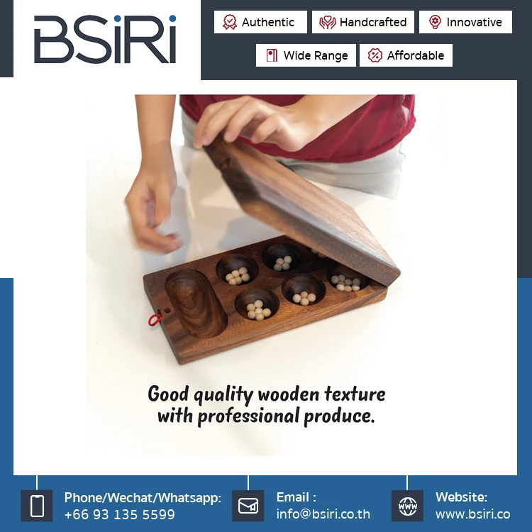 Factory Price Excellent Quality Bulk Buy 84 Round Wooden Beads Fun and Play Mancala Two Player Wooden Board Games for Sale