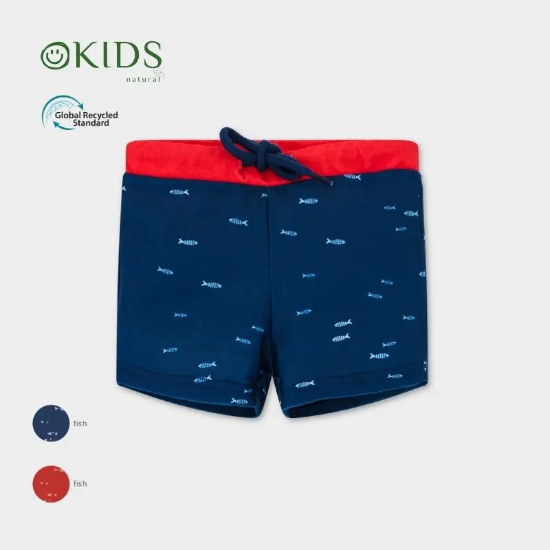 100% Recyclable Polyester Baby Boy Surf Shorts Beach Swimming Toddler Kids Swimshort Boys Swim Trunks