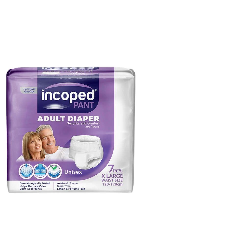 Private Label Premium Quality Incoped Pant Unisex Adult Diaper Medium Large And Ex Large Size Adult Diaper