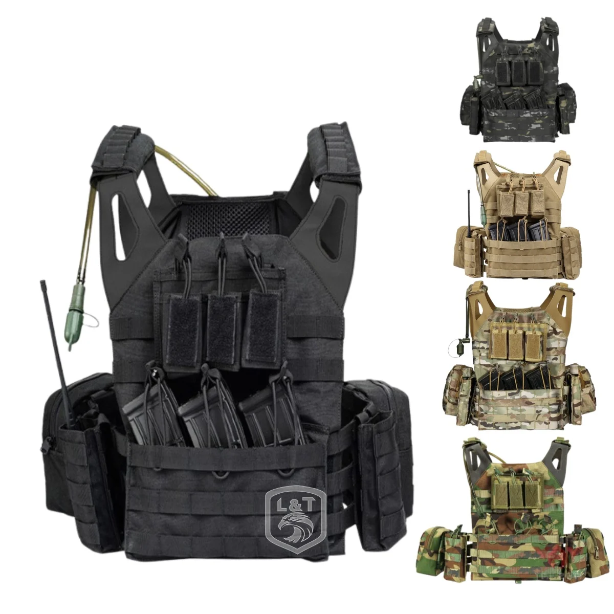 Multi-functional Tactical Vest Protective With Water Bag Tactical Vest Bag Protective Equipment