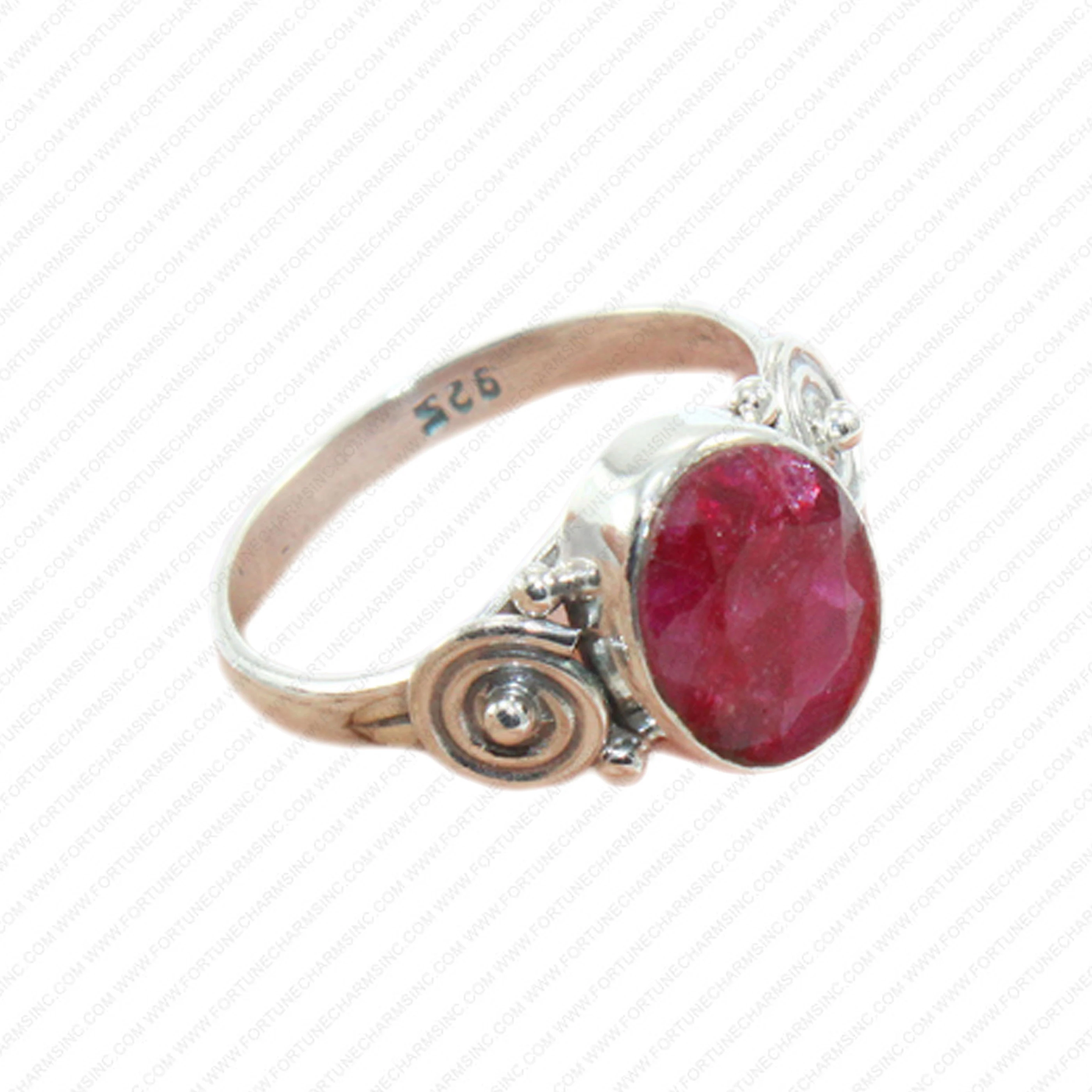 Wholesale Handmade Solid Ruby Cordum Ring Handmade 925 Sterling Silver Fine Jewelry Ring for Women Collection. Best Selling
