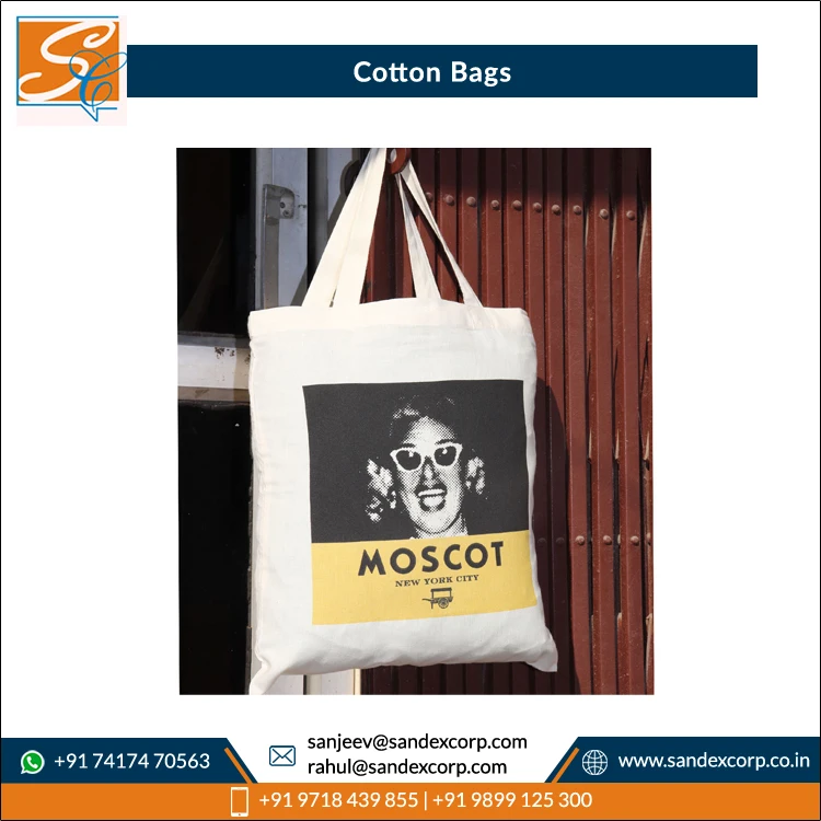 Factory Direct Sale New Best Design Custom Color Quick Dry Printed  Shopping Cotton Bags from  Indian Manufacturer..