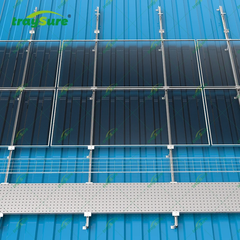 TRAYSURE Solar Mounting System End Clamp Mid Clamp For Racking System Structure Solar Mount Rail Kits Solar Mounting System