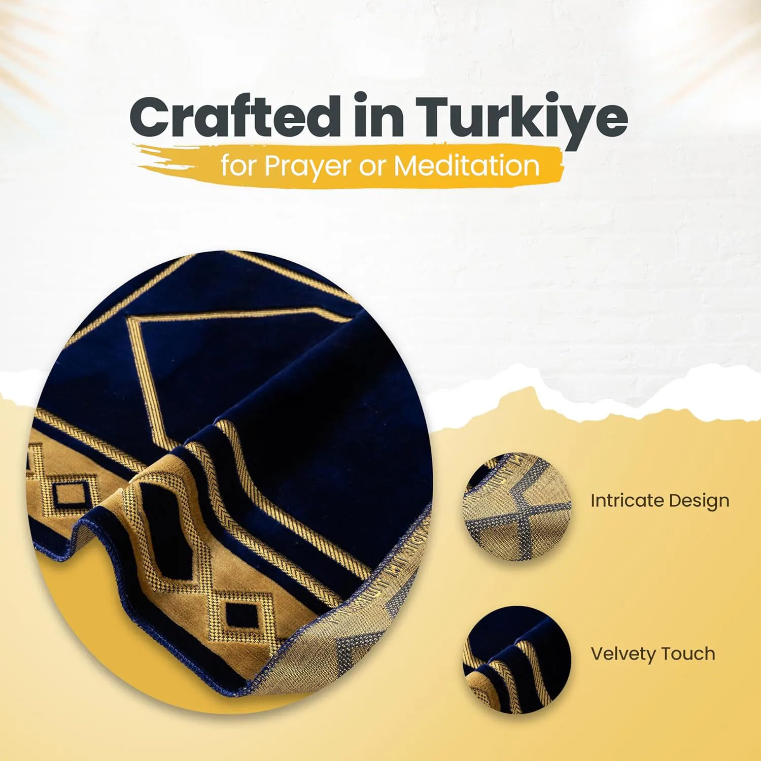 Salaat Essentials Islamic Prayer Mat  Premium Prayer Rug for Muslim Women & Men