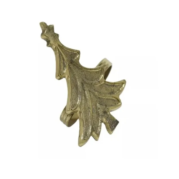 Hotel And Restaurant Table Top Napkin Ring Star Leaf Design Silver Color Napkin Ring For Brest Selling