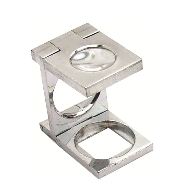 10x Lens Metal Brass Table Loupe Eyeglass Bobby Jewelers Magnifying Glass for Industrial Use