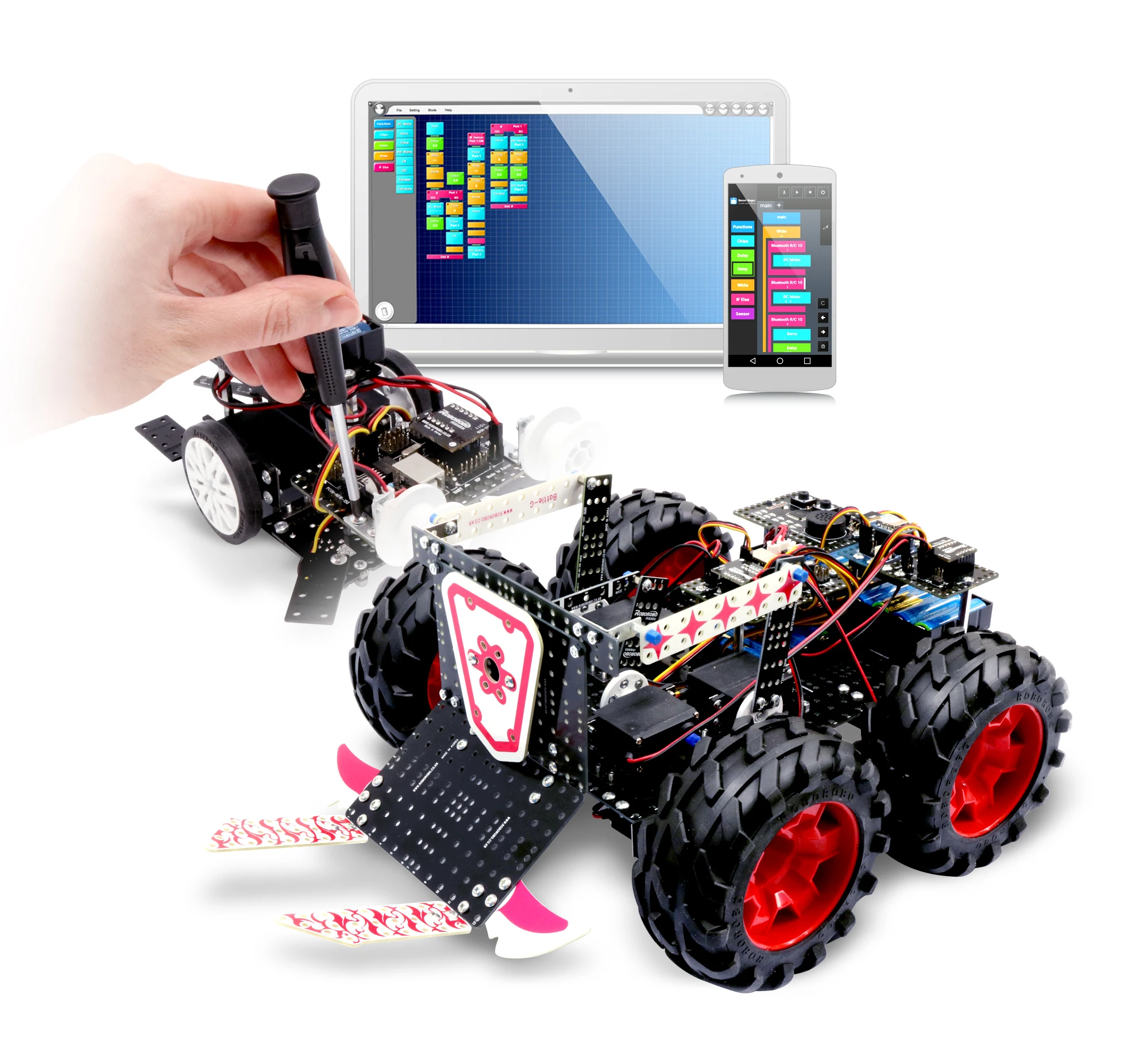 [ROBO KIT STEP 2]ROBOROBO coding with robotics From Assembly To Coding DIY Robo Kit All In One EDUCATION