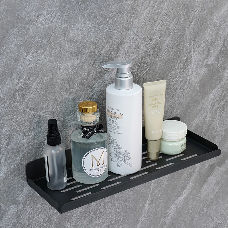 Versatile Single-Layer Multi-Functional Storage Shelf for Your Bathroom