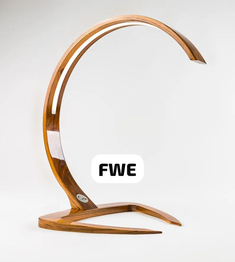 Настольная лампа в форме робота деревянная настольная E27 держатель лампы 110 В современная ткань художественная для внутреннего Кабинета освещение из Индии