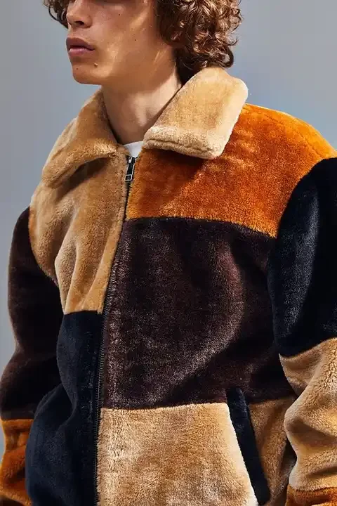 Children Clothin Wholesale High Quality Fur Jacket For Kids Fashion Modern Style Fur Long Sleeve Jacket