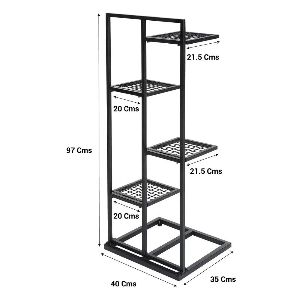 Contemporary Multi-Tier Indoor Outdoor Plant Stand Rack Flower Pot Display Shelf For Home Hotel Balcony Indoor and Outdoor