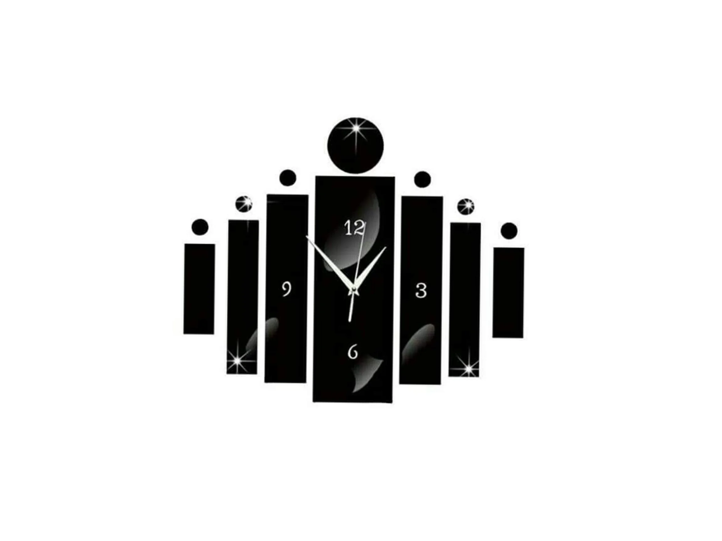 wholesales decorative Clear magnets acrylic WALL CLOCK