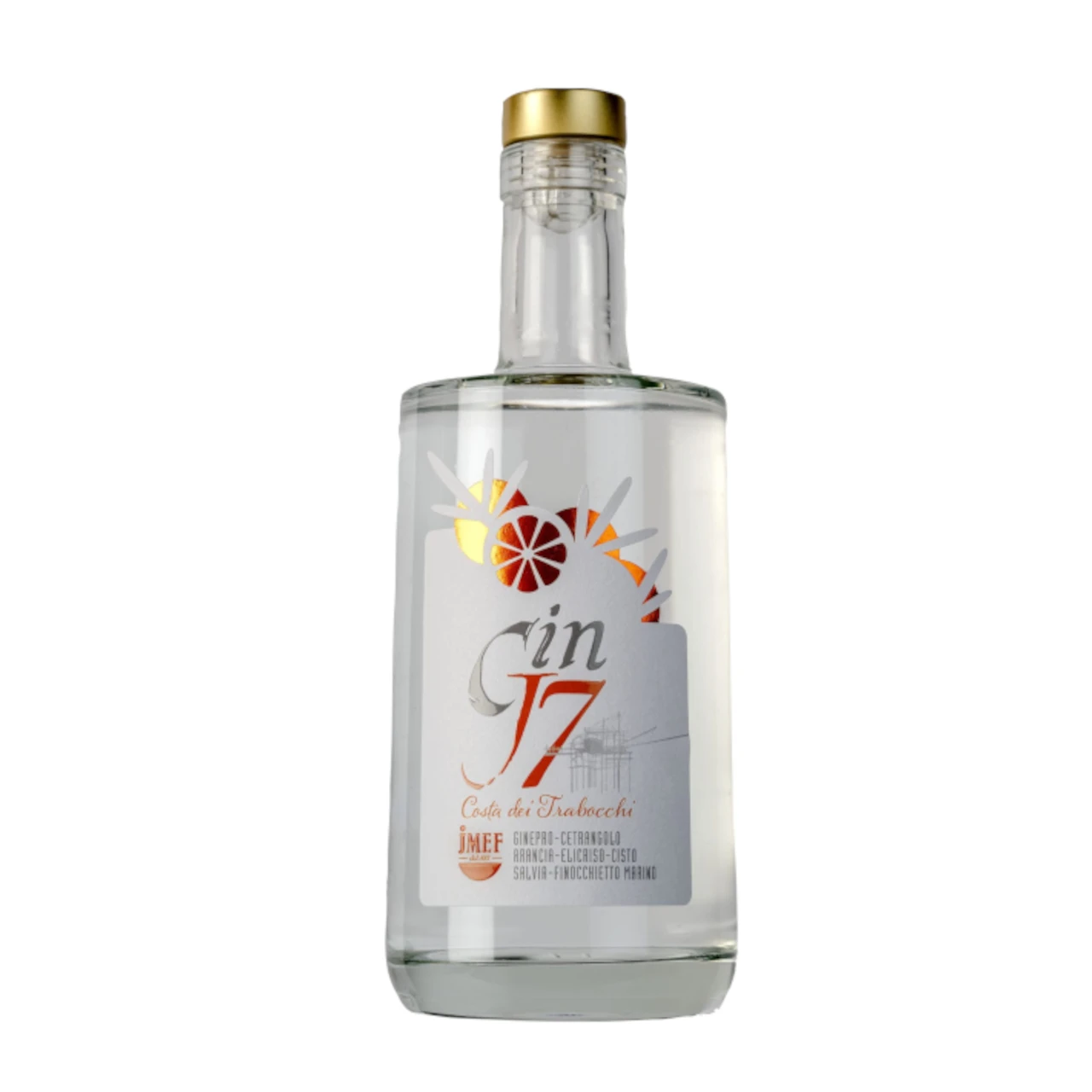 Artisanal factory premium italian Gin liqueur 750 ML