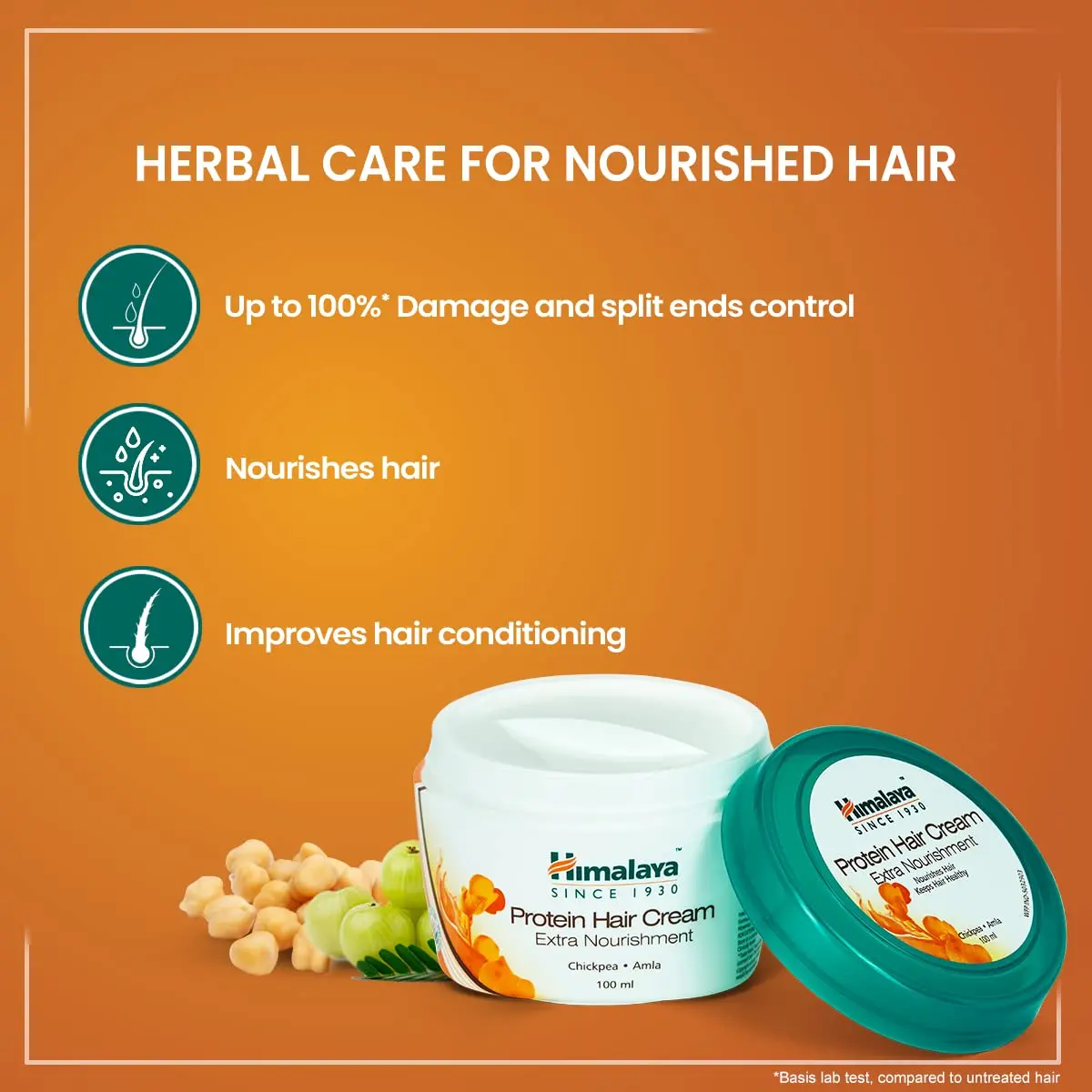 Himalaya Herbal Protein Hair Cream Soft and Smooth Styling Lotion for All Hair Types for Curly Dry Frizzy Fine Hair