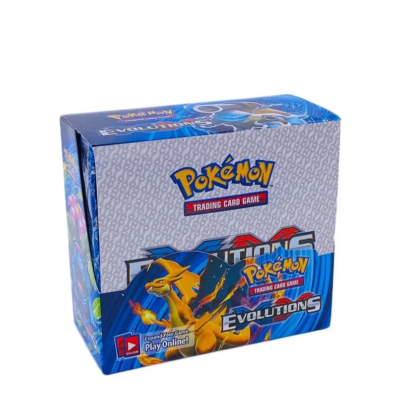 324/360Pcs Pokmon English French Spanish TCG: Hidden Fates Evolutions Booster Collectible Trading Card Game Interactive Toy