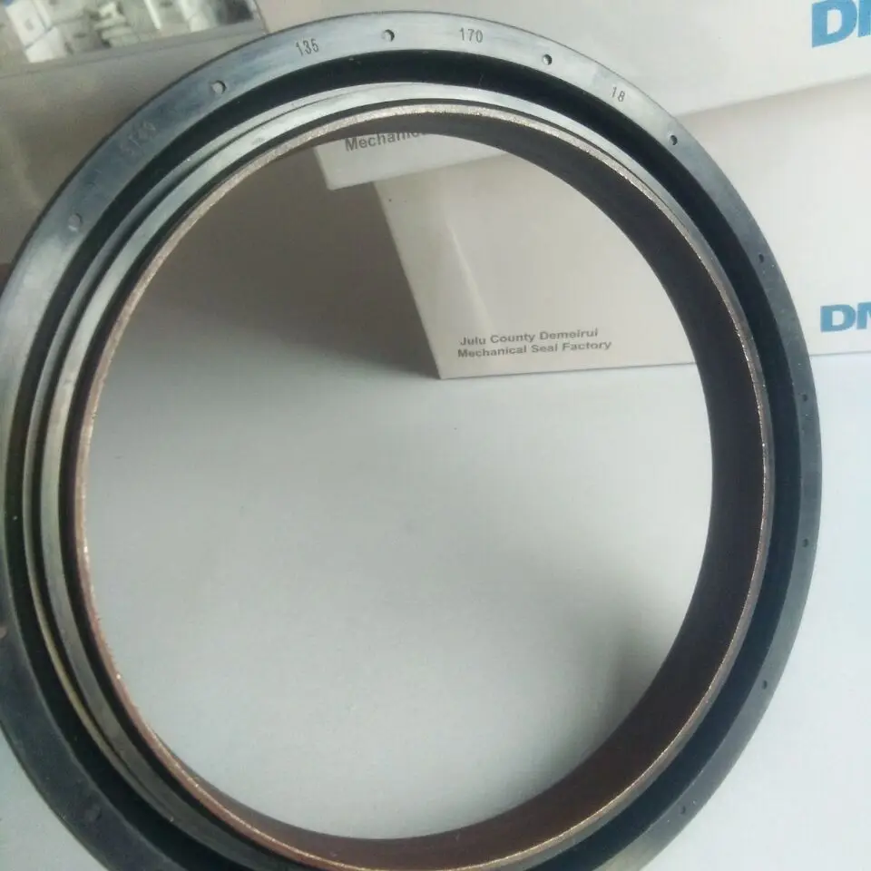 DMHUI hot selling Rotary Shaft Oil Seal with 135*170*18 mm size and NBR PTFE material for Agricultural machinery