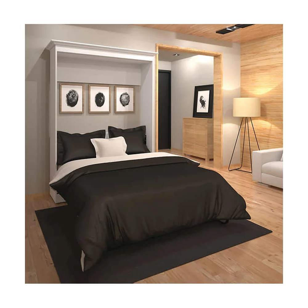 Modern Custom Modern Hidden Bed Wall With Sofa And Storage Saving Space Twin Queen Size Murphy Folding Wall Beds