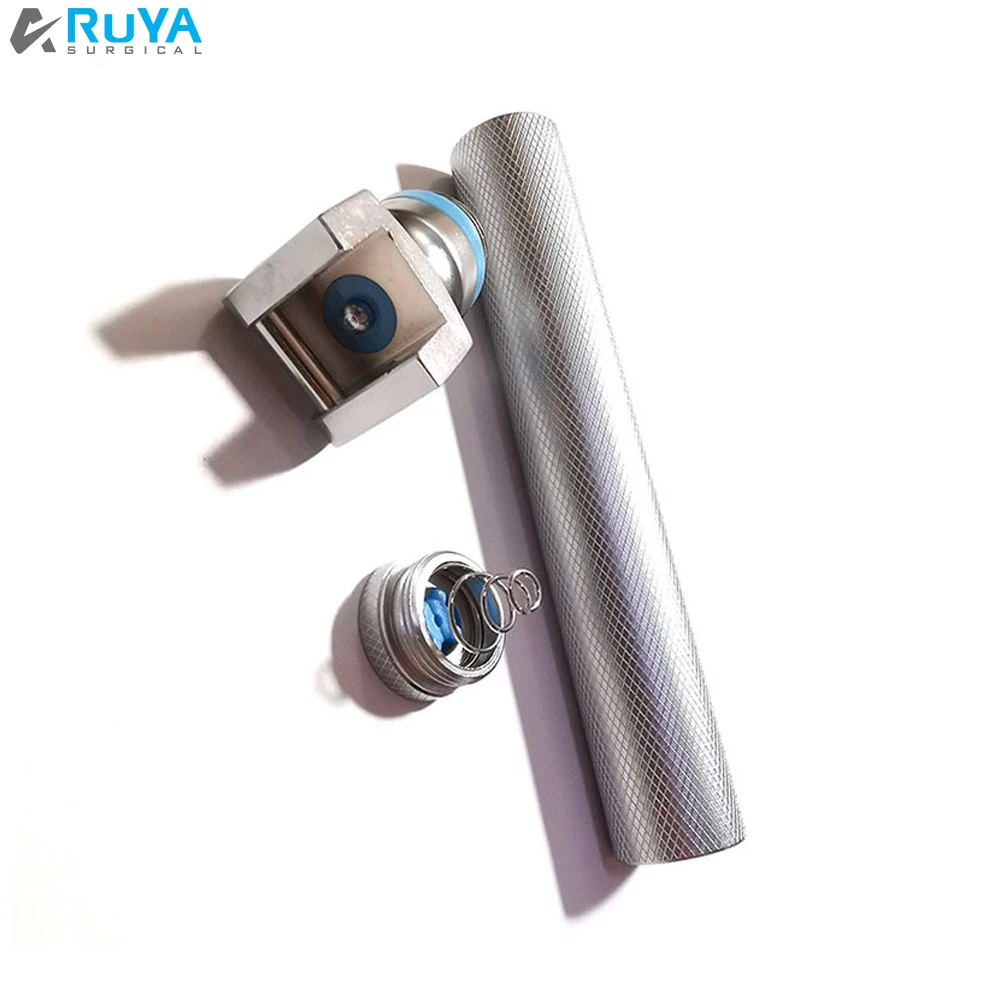 LED Light Stainless Steel Miller Laryngoscope Blades Set Peep Incubation Anesthesia Conventional Size Basis Surgical Instruments