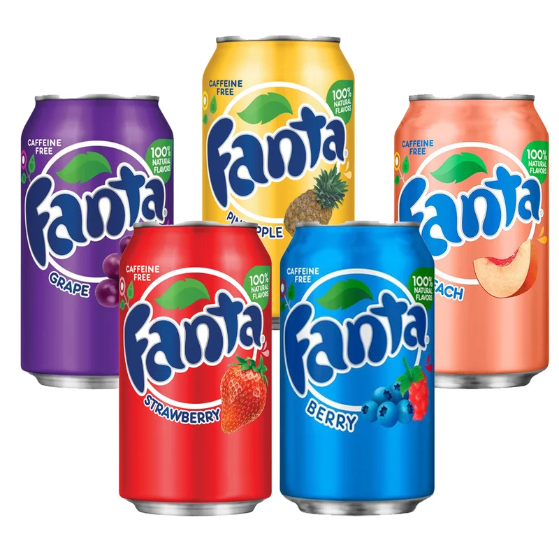 Fanta Exotic 330ml / Fanta Soft Drink / Fanta Lemon, Fanta Tropical and other soft drinks (All sizes )
