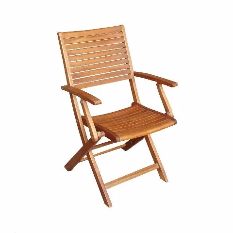 Sturdy Wood Grain Resin Folding Garden Chair High Load-Bearing Capacity for Garden Use