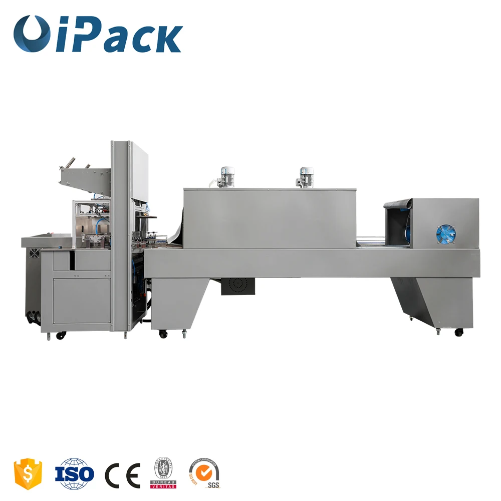 Automatic Beverage Bottle Film Shrink Wrapping Machine
