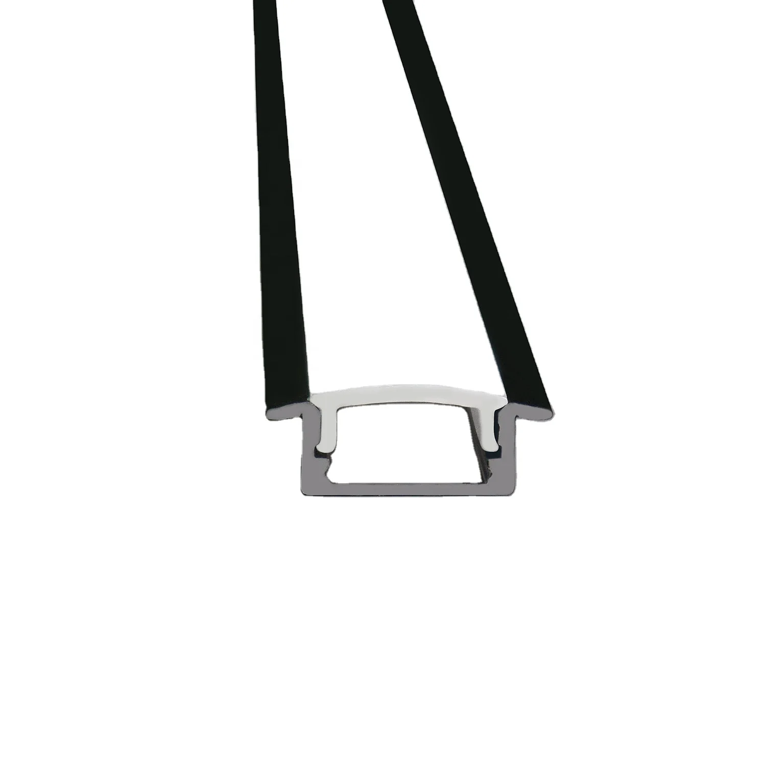 Hot Selling Classic Embedded LED Aluminum Profile Kit Black Linear Light Groove For Inside Cabinets And Wine Cabinets