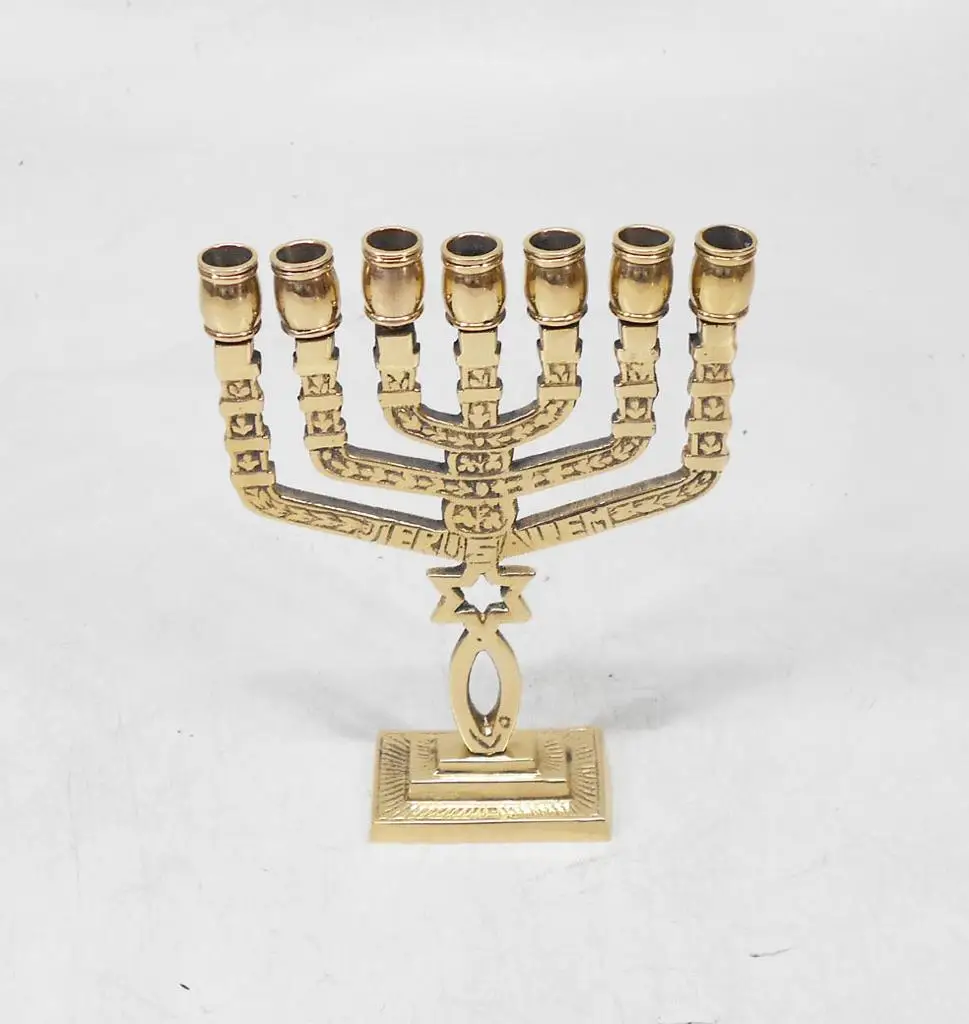 Newly Arrived Classy Menorah Candle Stick Holder Wholesale Supplier Customized Metal Hanukah Chanukah Manufacturer India
