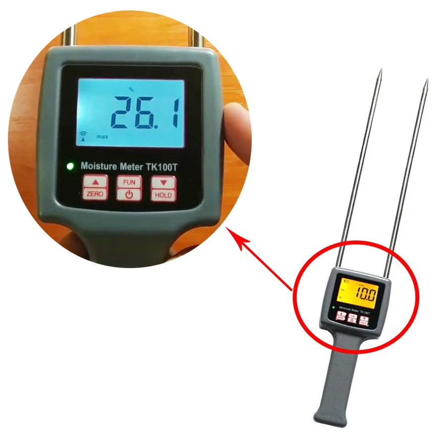 Портативный Цифровой Измеритель Влажности Табака TK100T