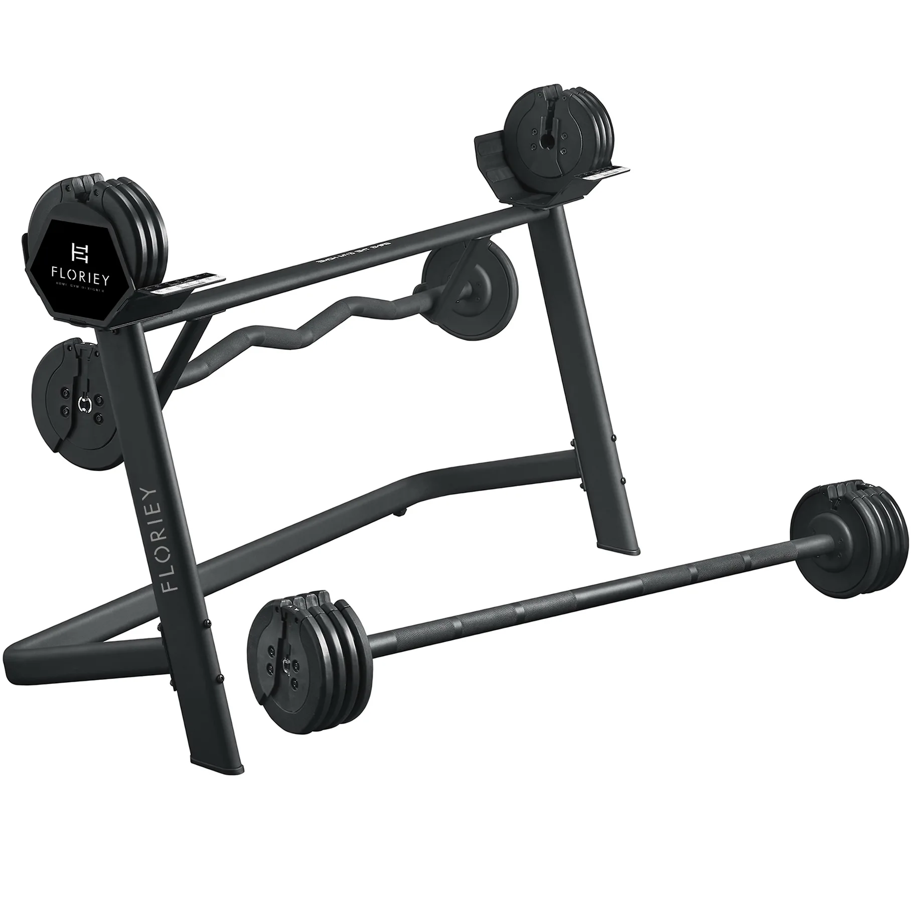 80LB 36.3KG Rubber Coated Adjustable Barbell weight plate