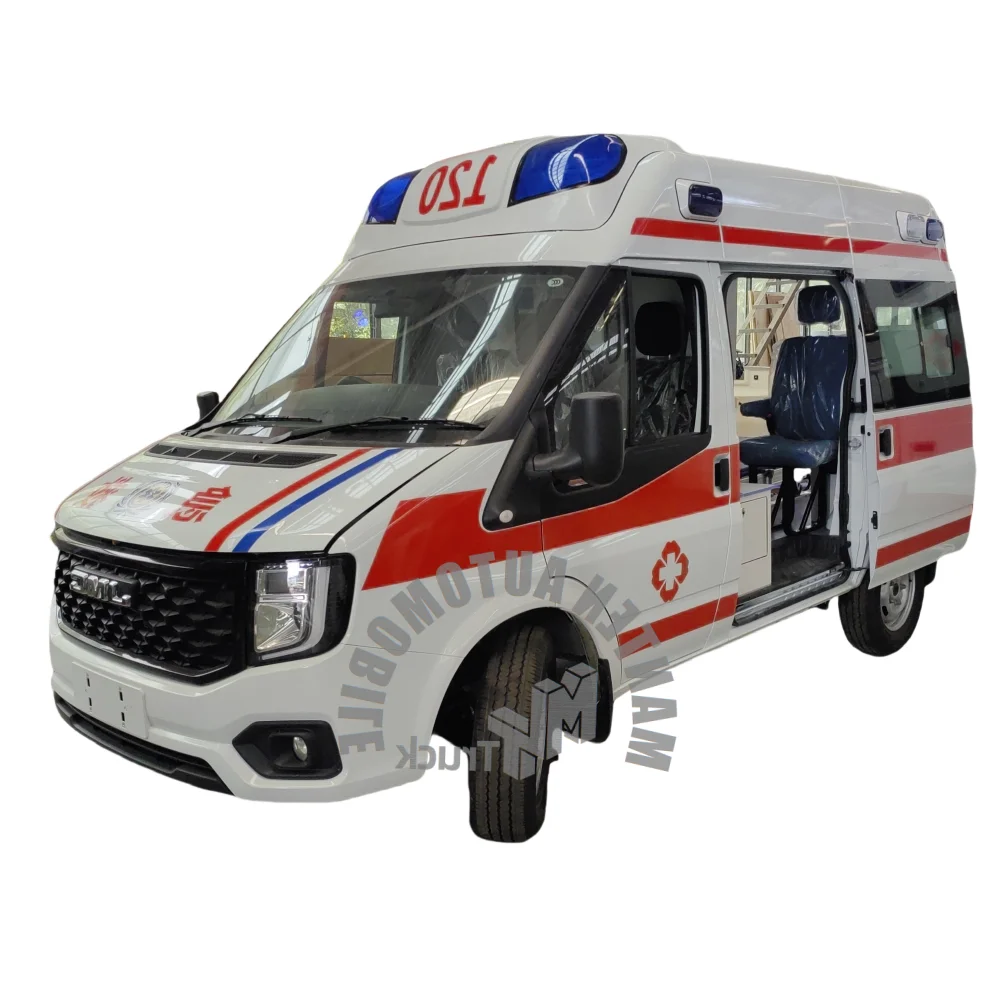 Hostiptal ICU First Aid Ambulance JMC brand LHD drive AMBULANCE for hot sale
